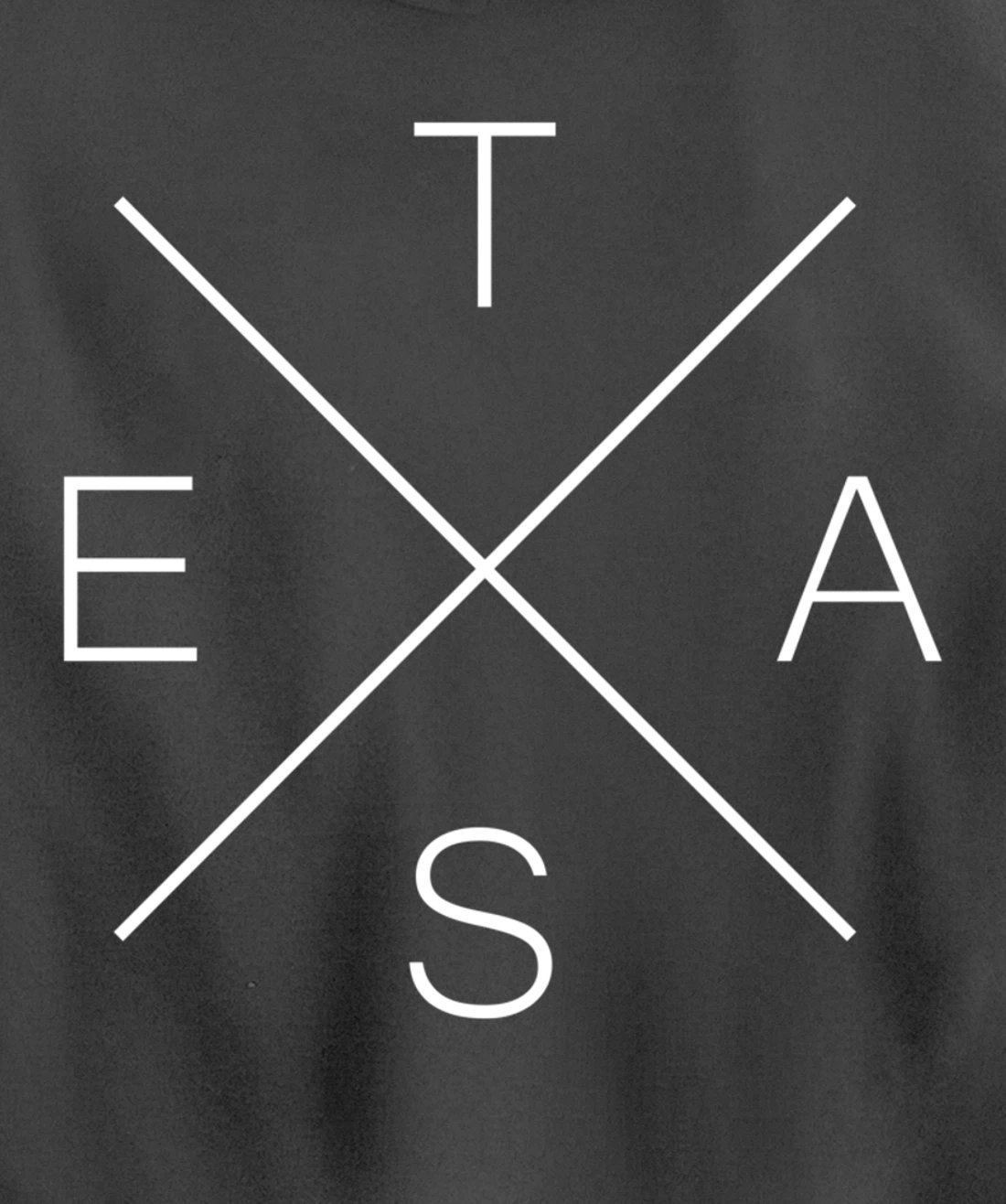 Texas Hoodie Women Men | Cool X Shape State of Texas Text Pullover Hoodie