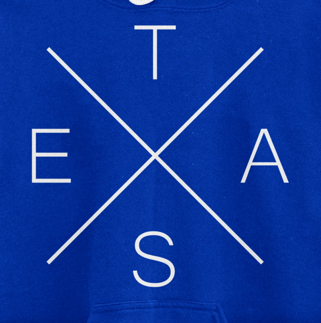 Texas Hoodie Women Men | Cool X Shape State of Texas Text Pullover Hoodie