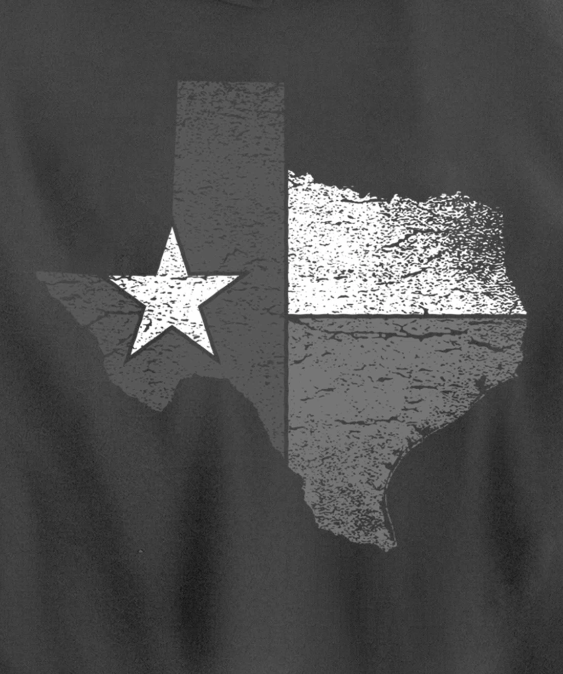 Texas Hoodie Women Men Texas Flag B&W Map of State of Texas Pullover Hoodie