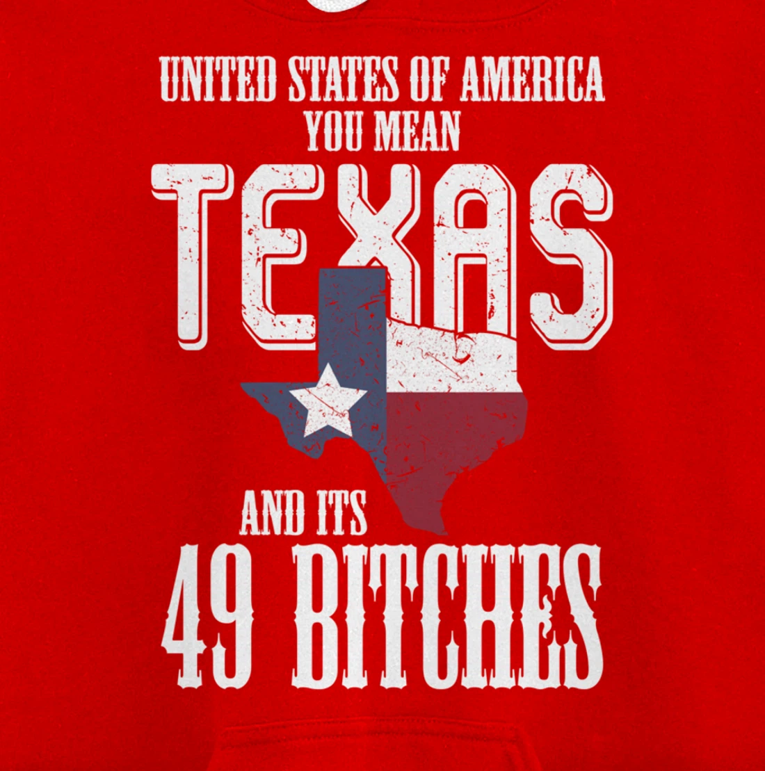 Funny USA Flag United States Of America Texas Pullover Hoodie
