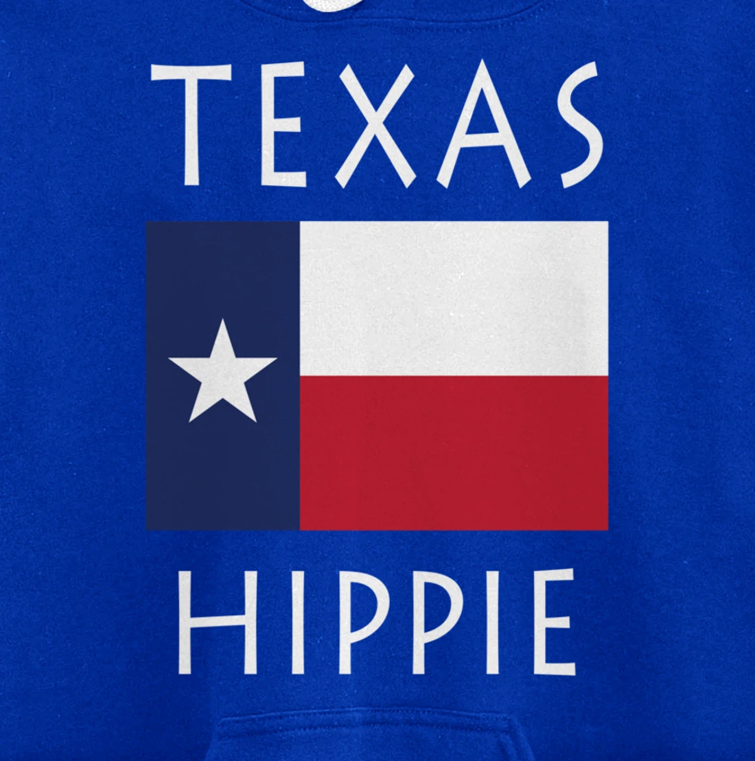 Texas Flag Hippie Pullover Hoodie