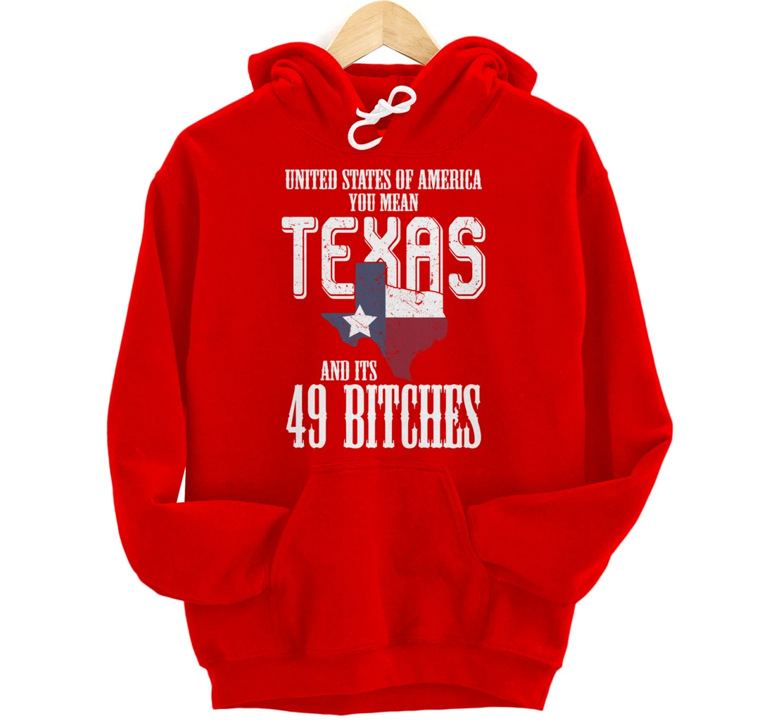 Funny USA Flag United States Of America Texas Pullover Hoodie