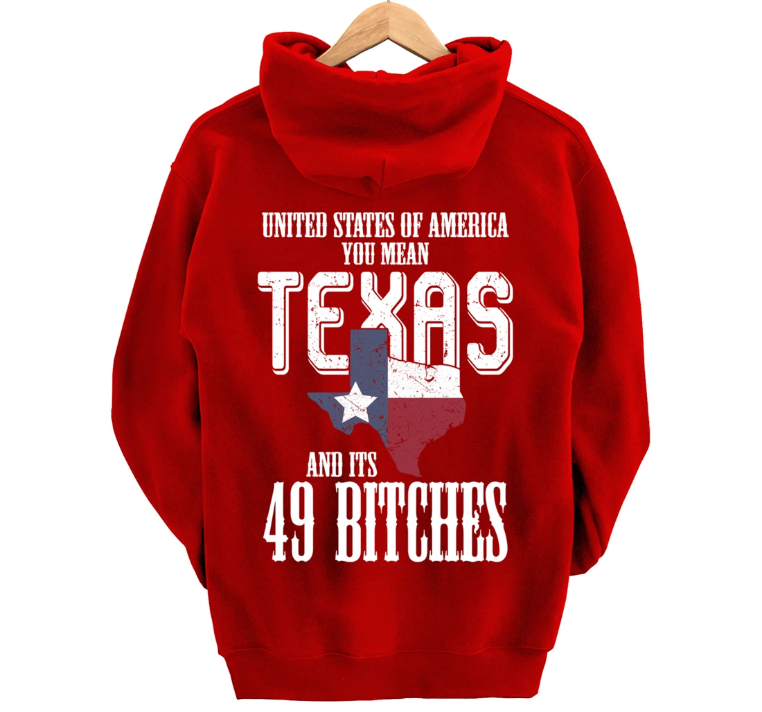 Funny USA Flag United States Of America Texas Pullover Hoodie