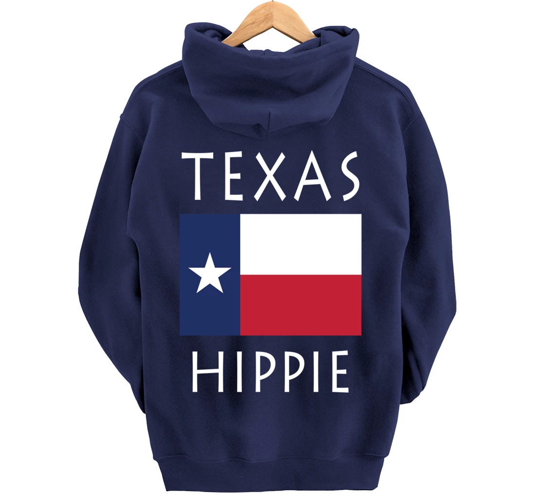 Texas Flag Hippie Pullover Hoodie