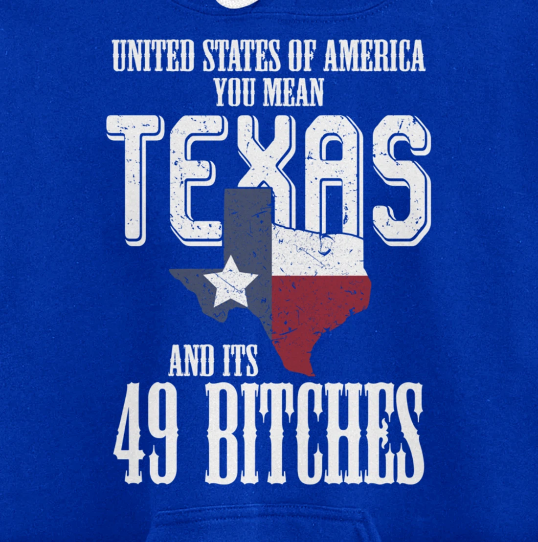 Funny USA Flag United States Of America Texas Pullover Hoodie
