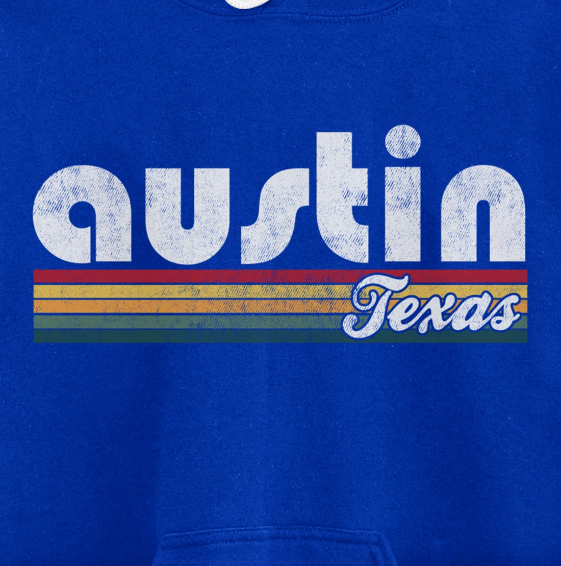 Austin Texas Vintage 70's 80's Retro Style Men Women Gift Pullover Hoodie