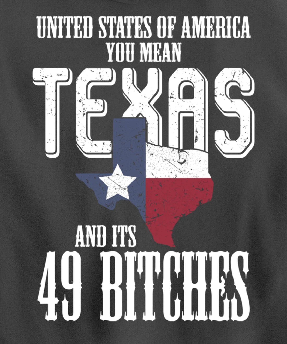 Funny USA Flag United States Of America Texas Pullover Hoodie