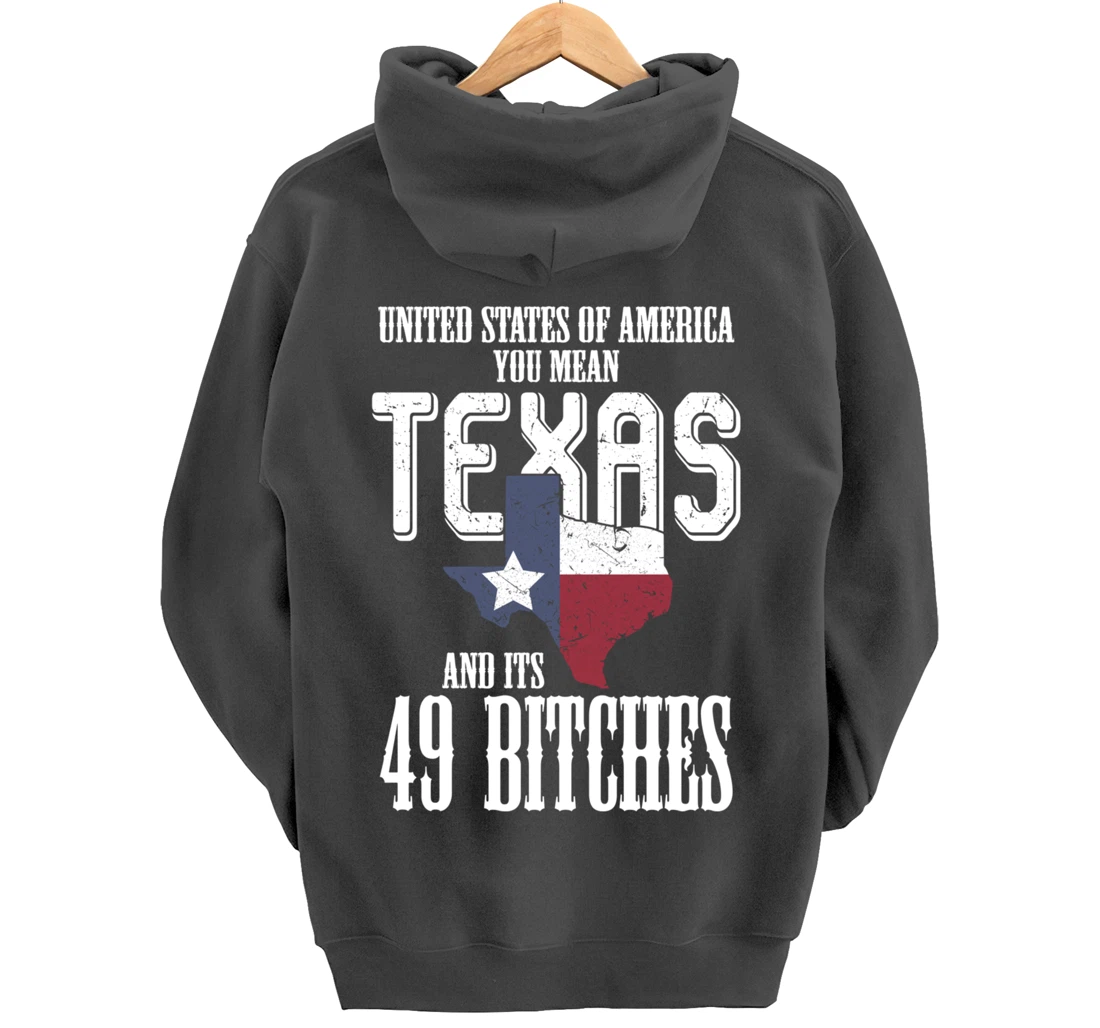 Funny USA Flag United States Of America Texas Pullover Hoodie