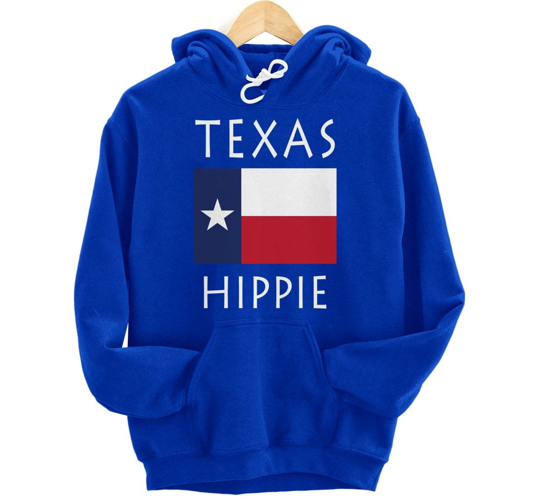 Texas Flag Hippie Pullover Hoodie