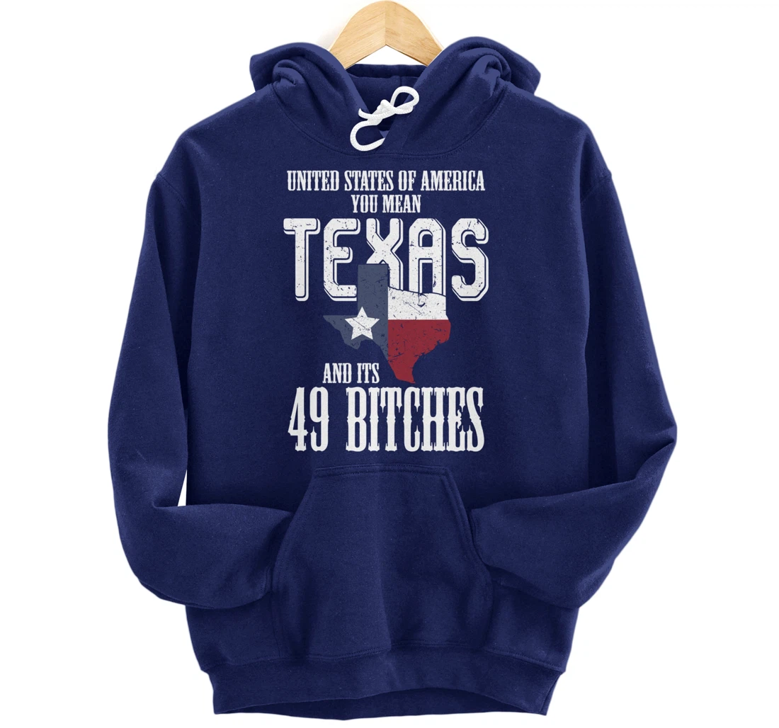 Funny USA Flag United States Of America Texas Pullover Hoodie