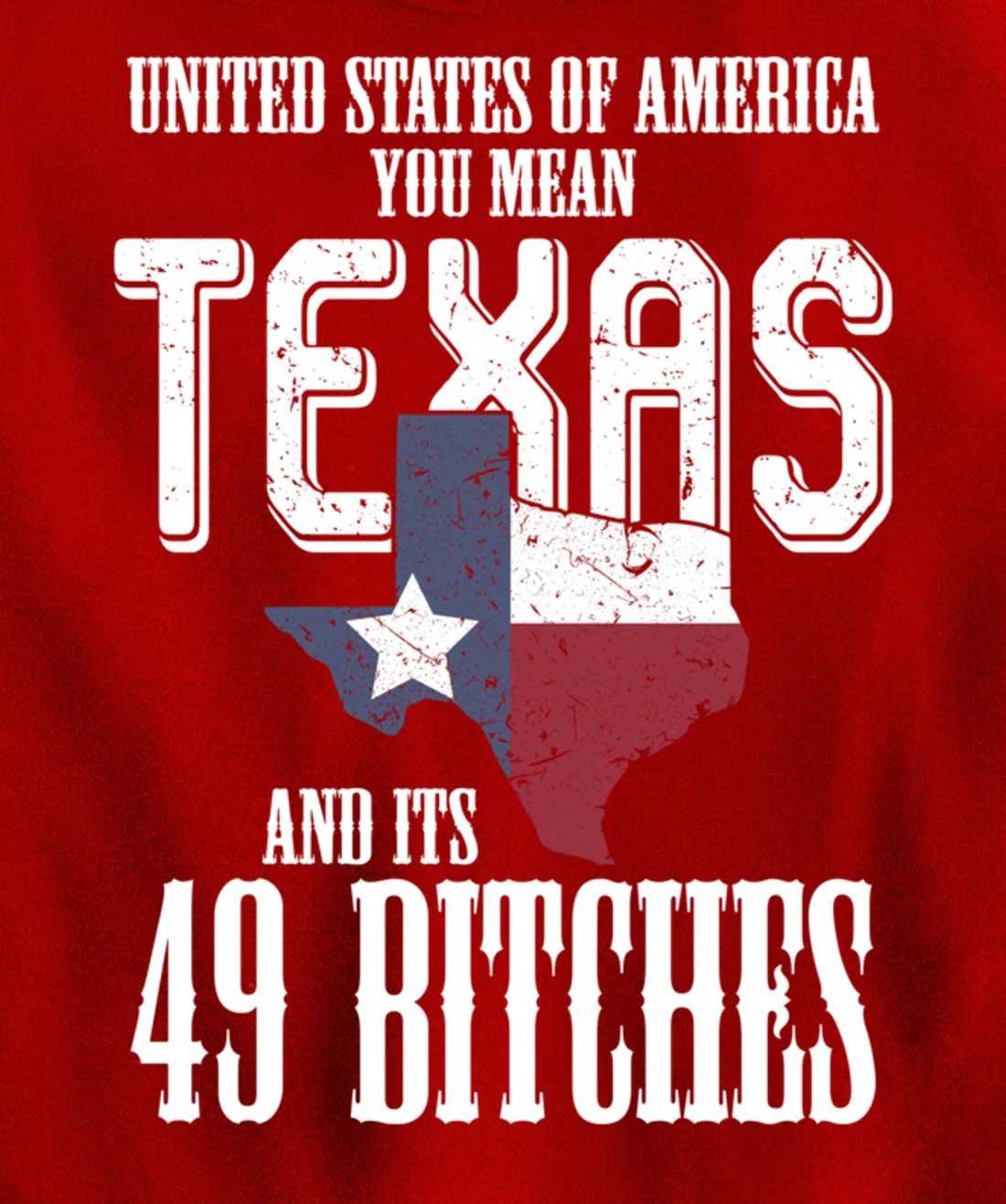 Funny USA Flag United States Of America Texas Pullover Hoodie