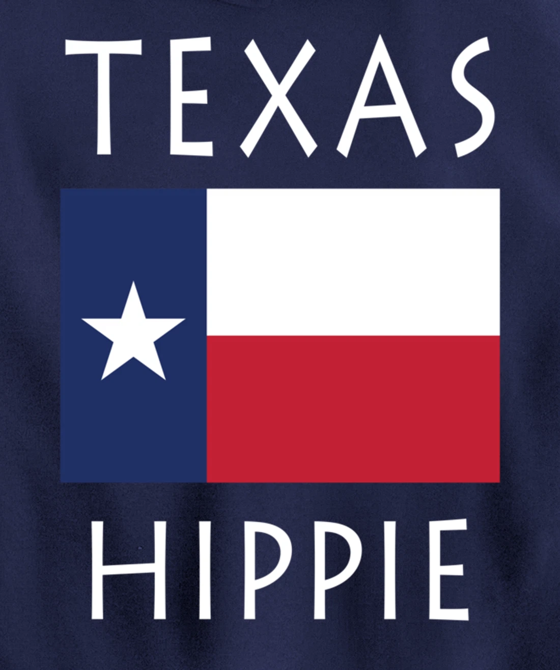 Texas Flag Hippie Pullover Hoodie