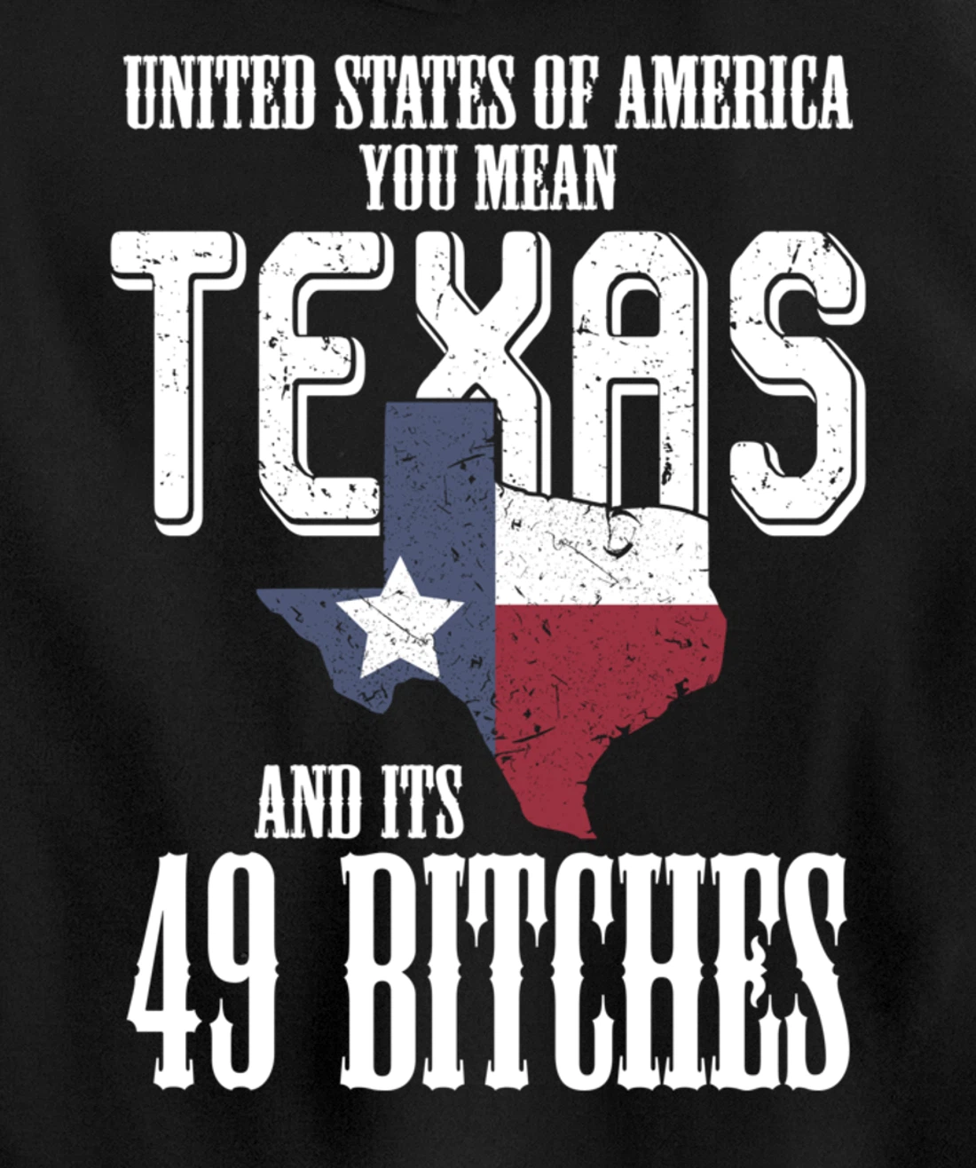Funny USA Flag United States Of America Texas Pullover Hoodie