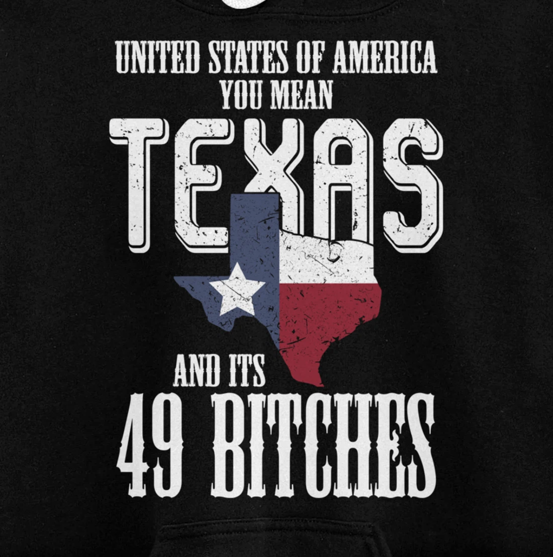 Funny USA Flag United States Of America Texas Pullover Hoodie