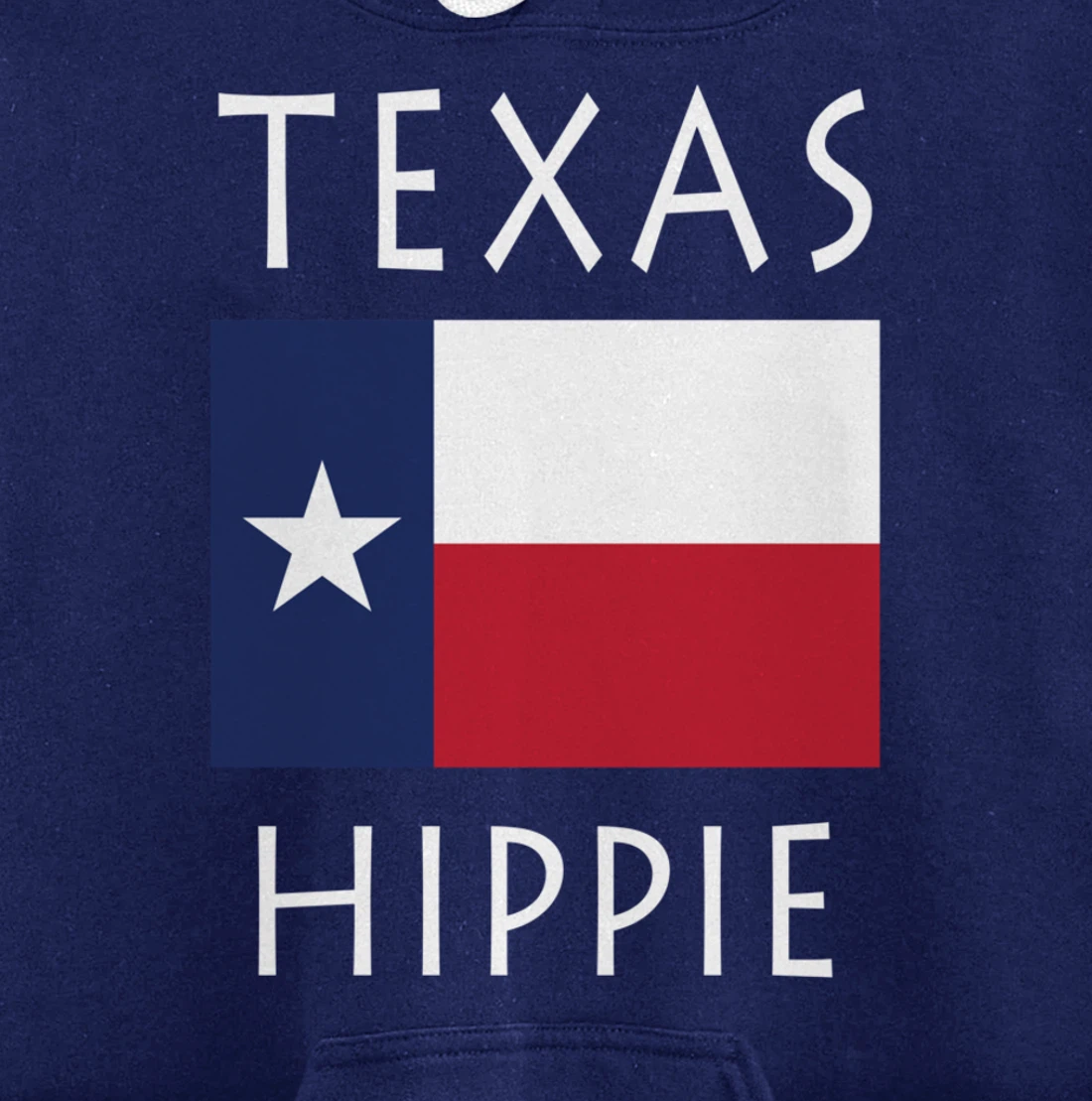 Texas Flag Hippie Pullover Hoodie