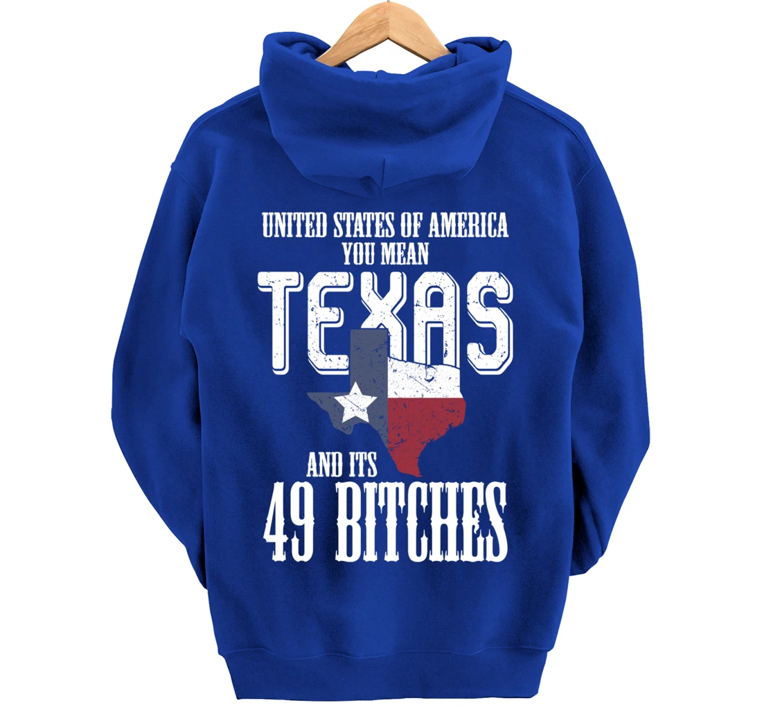 Funny USA Flag United States Of America Texas Pullover Hoodie