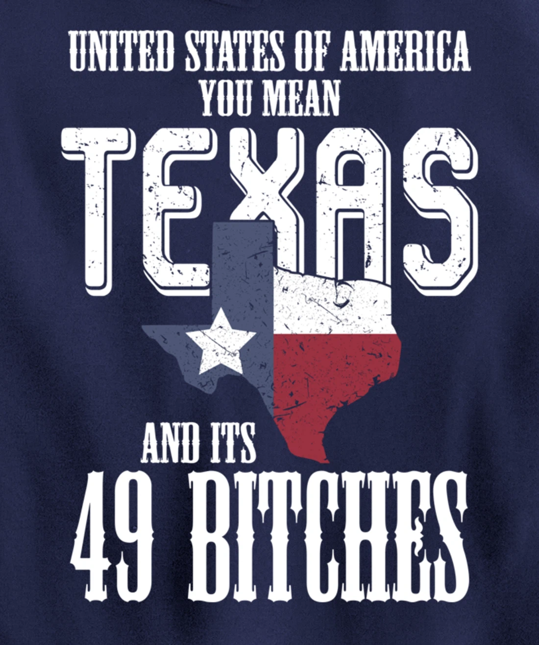 Funny USA Flag United States Of America Texas Pullover Hoodie