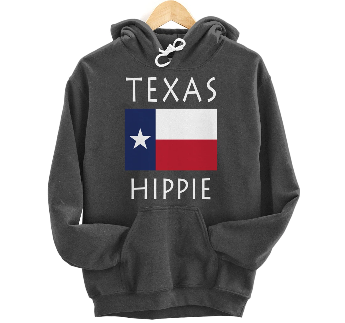 Texas Flag Hippie Pullover Hoodie
