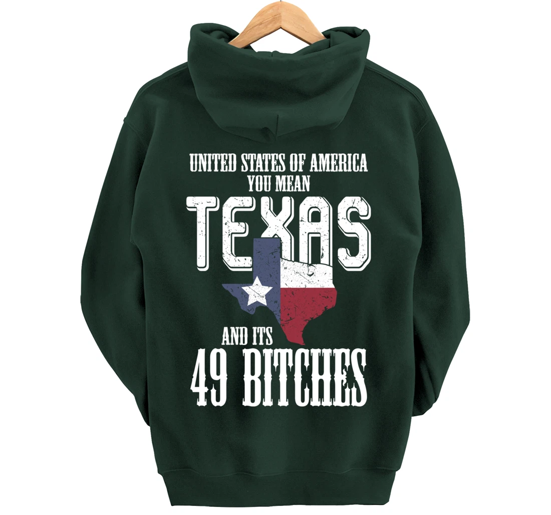 Funny USA Flag United States Of America Texas Pullover Hoodie