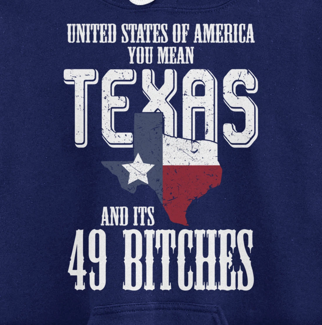 Funny USA Flag United States Of America Texas Pullover Hoodie