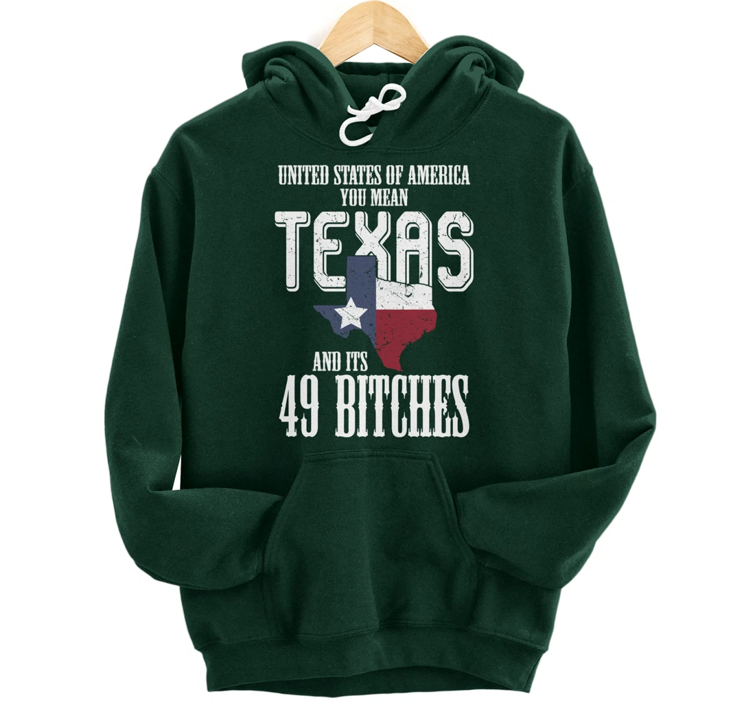 Funny USA Flag United States Of America Texas Pullover Hoodie