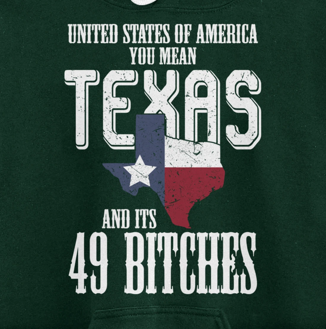Funny USA Flag United States Of America Texas Pullover Hoodie
