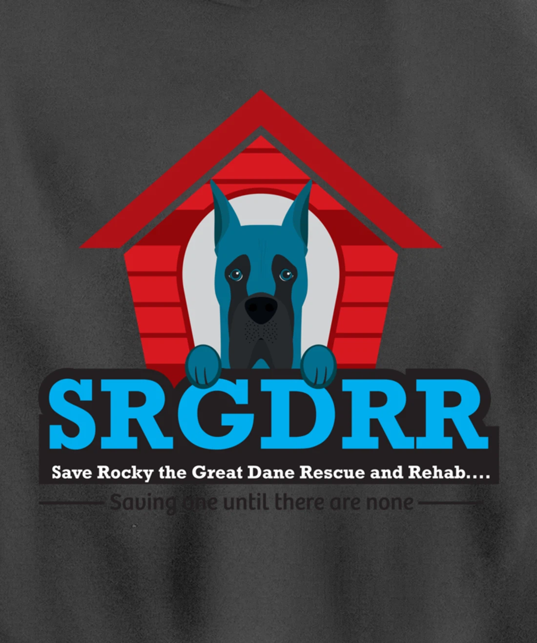 SRGDRR (Texas) Great Dane Rescue Apparel - Logo Pullover Hoodie