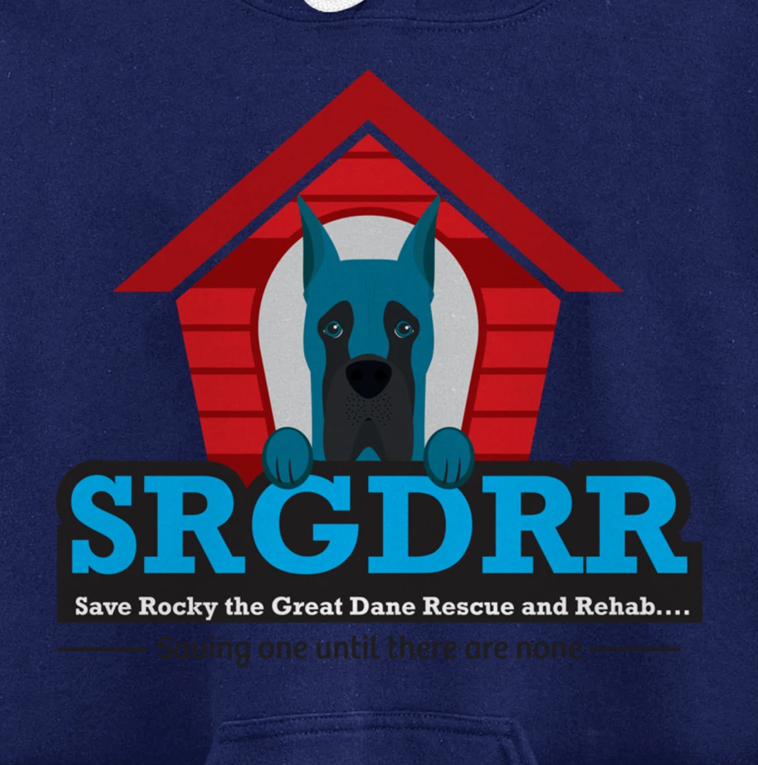 SRGDRR (Texas) Great Dane Rescue Apparel - Logo Pullover Hoodie