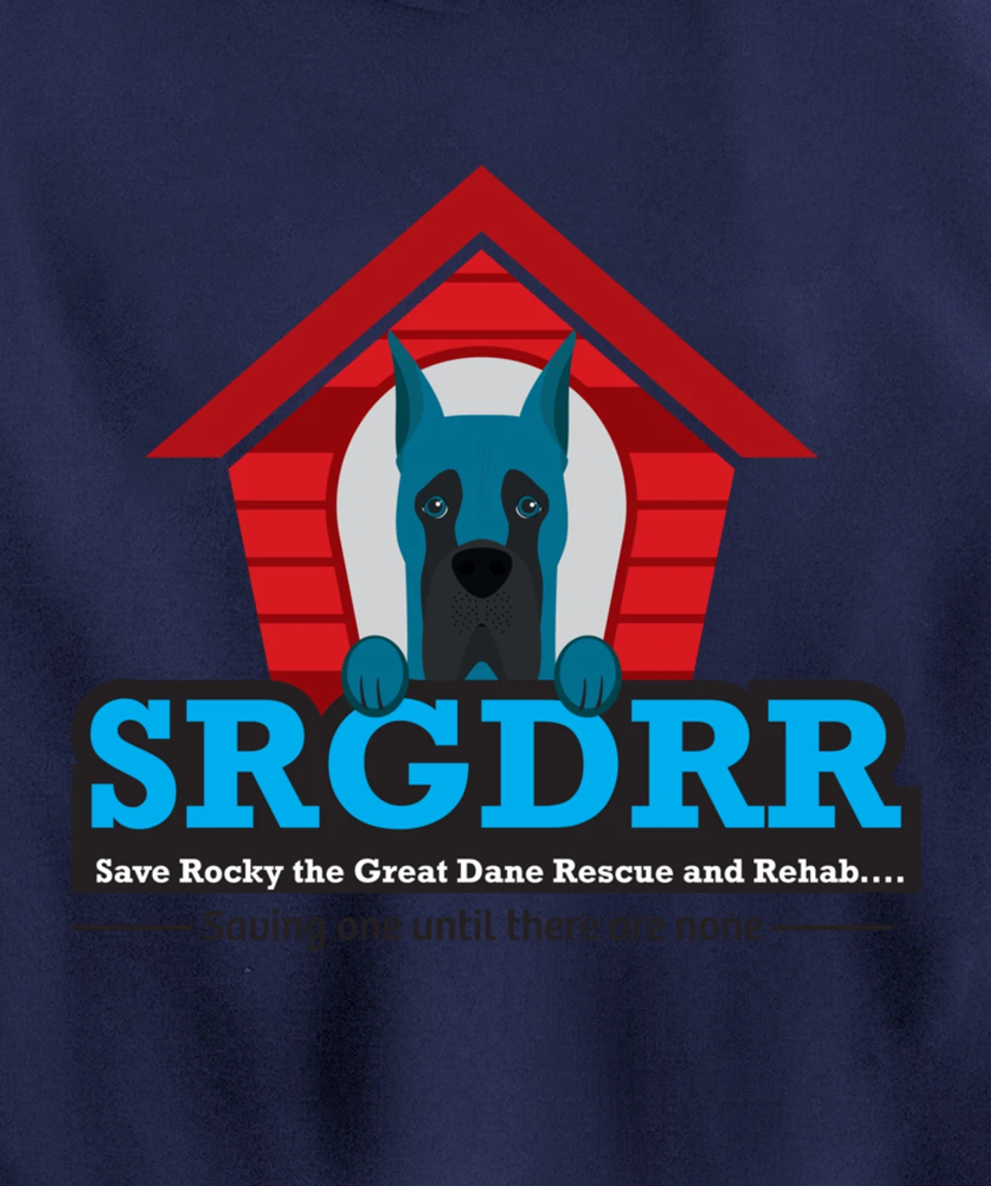 SRGDRR (Texas) Great Dane Rescue Apparel - Logo Pullover Hoodie