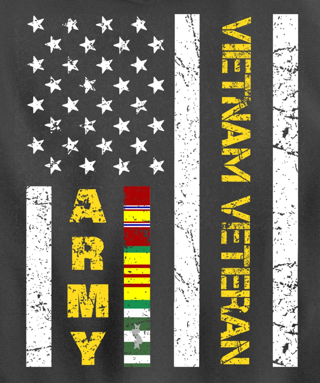 US Army Vietnam Veteran USA Flag, Vietnam War Vet Gifts Pullover Hoodie