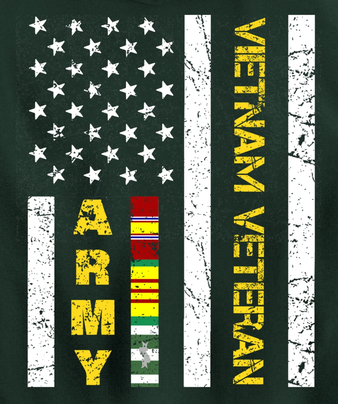 US Army Vietnam Veteran USA Flag, Vietnam War Vet Gifts Pullover Hoodie