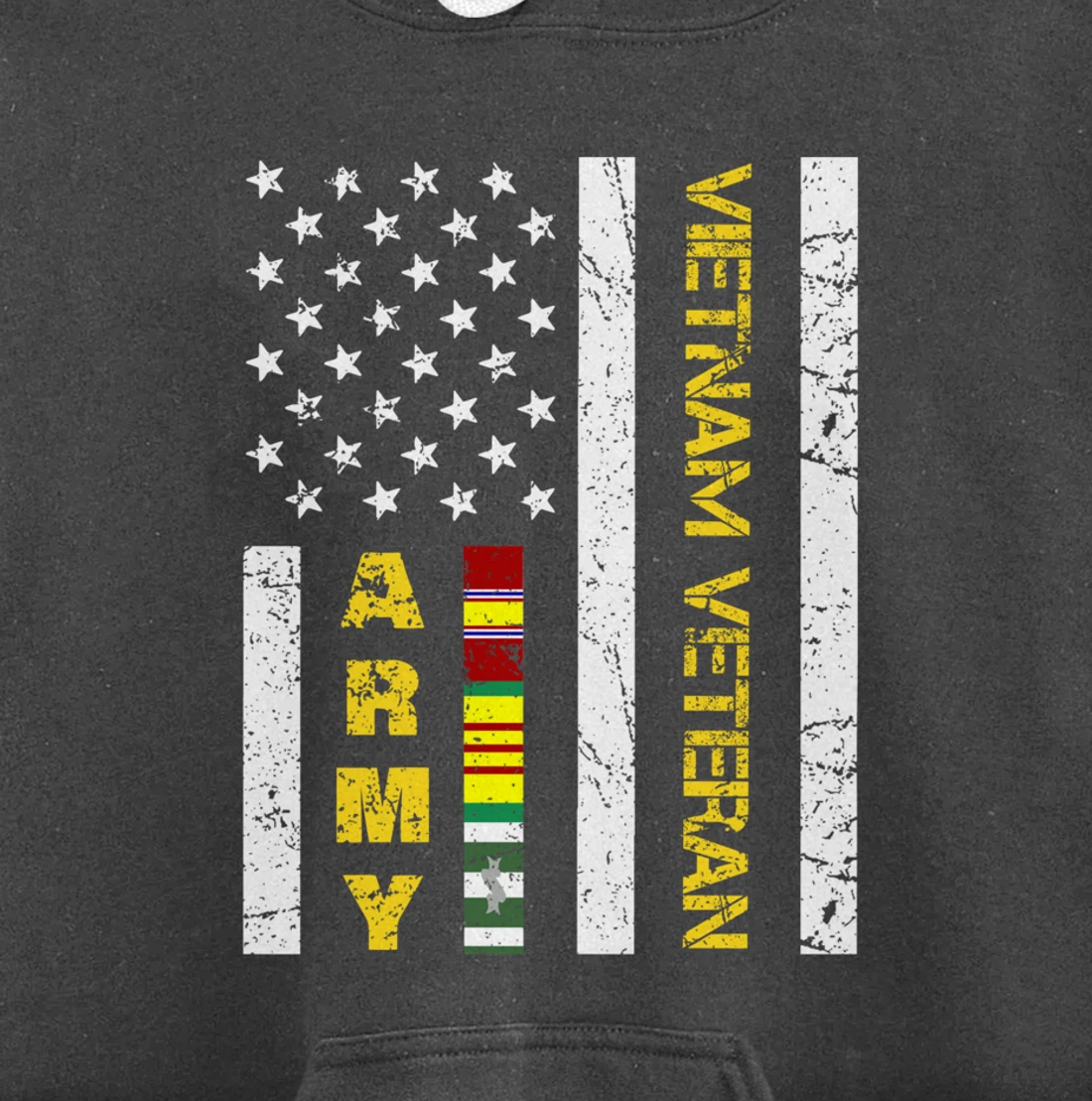 US Army Vietnam Veteran USA Flag, Vietnam War Vet Gifts Pullover Hoodie