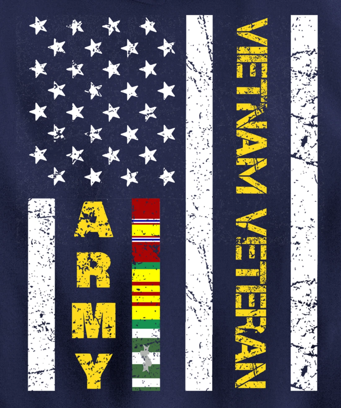 US Army Vietnam Veteran USA Flag, Vietnam War Vet Gifts Pullover Hoodie