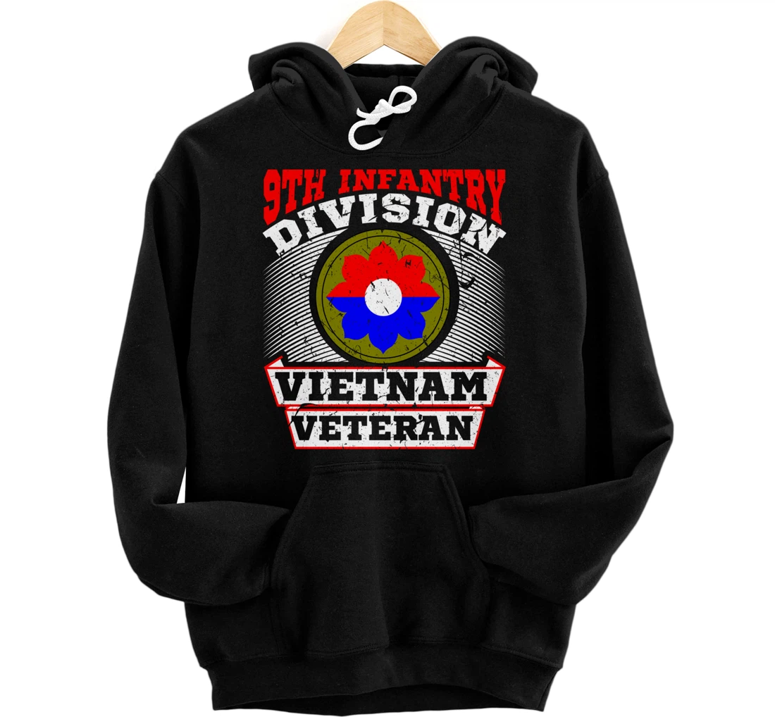 9th Infantry Division Vietnam Veteran War Soldier Pullover Hoodie