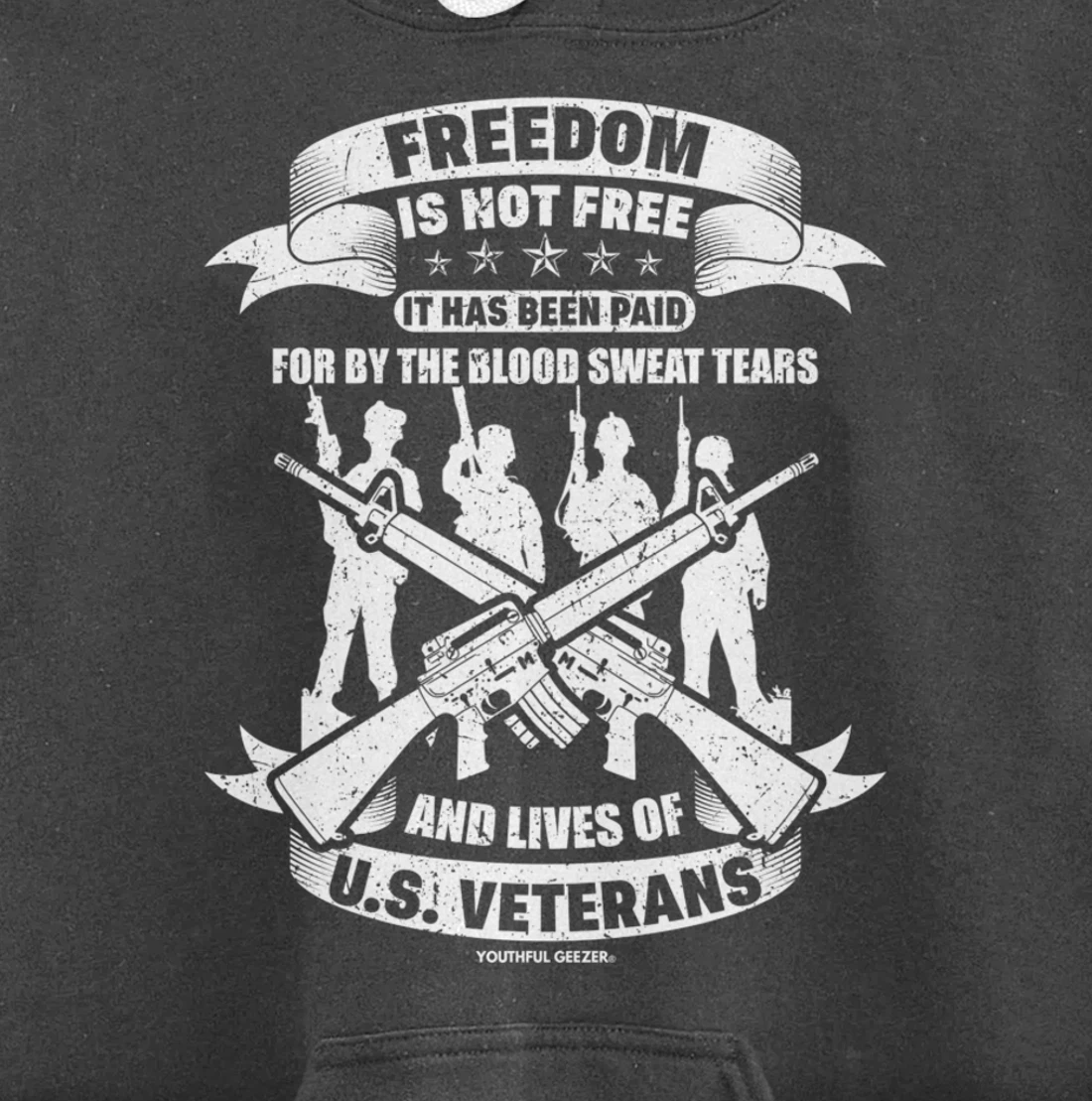 Freedom Is Not Free Veterans Pullover Hoodie