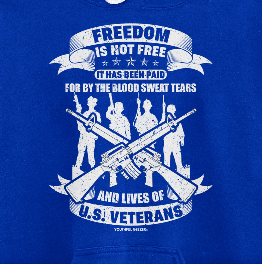 Freedom Is Not Free Veterans Pullover Hoodie