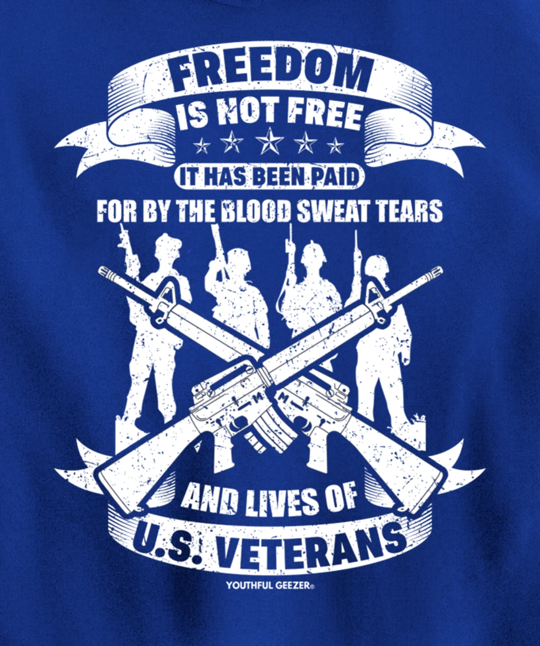 Freedom Is Not Free Veterans Pullover Hoodie