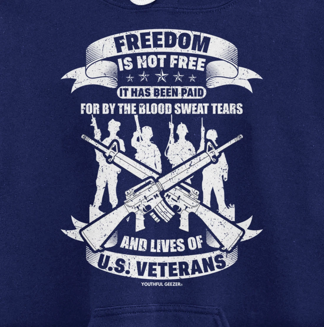 Freedom Is Not Free Veterans Pullover Hoodie