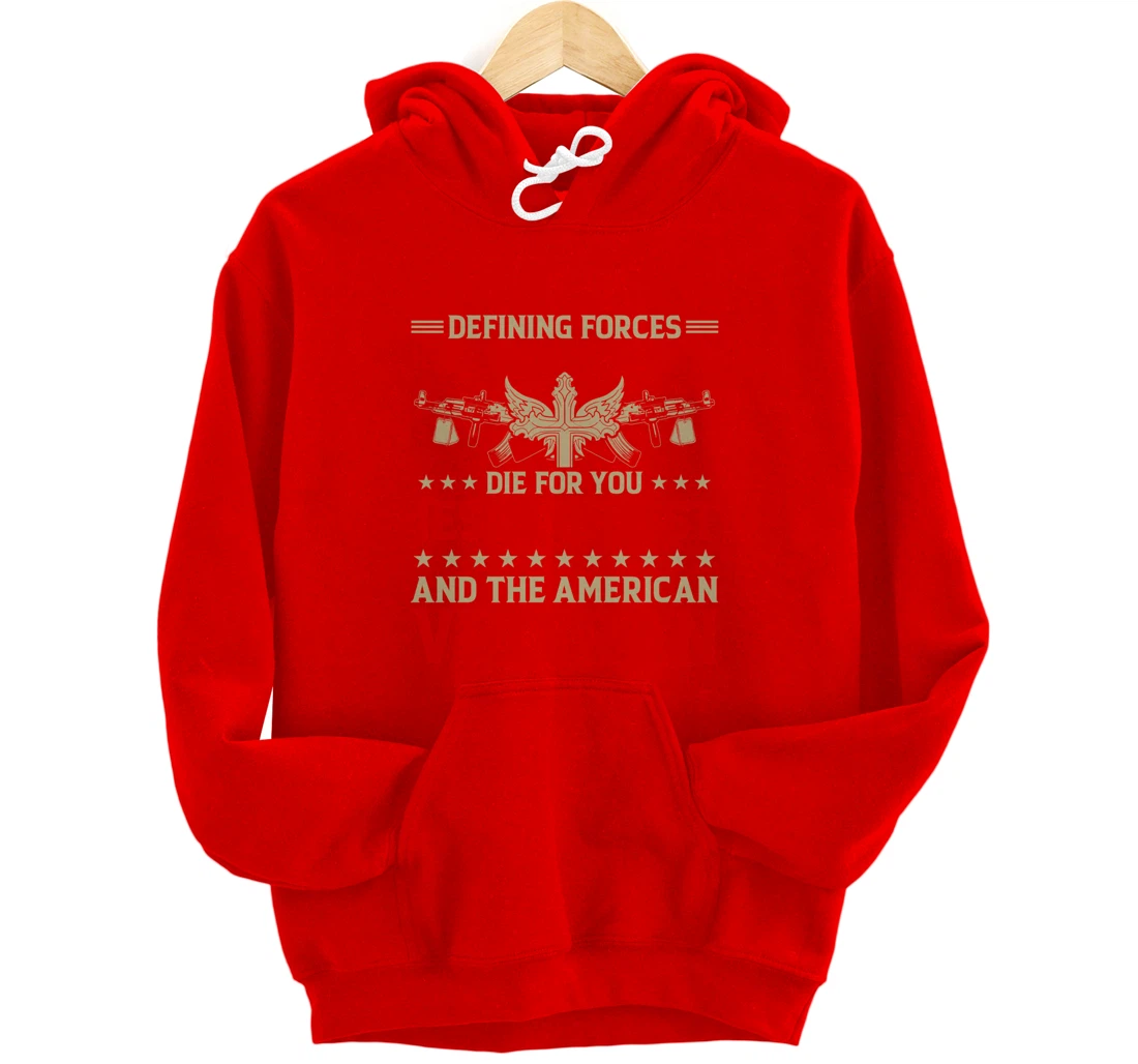 Jesus And The Veteran - Proud Veteran Outfit Pullover Hoodie