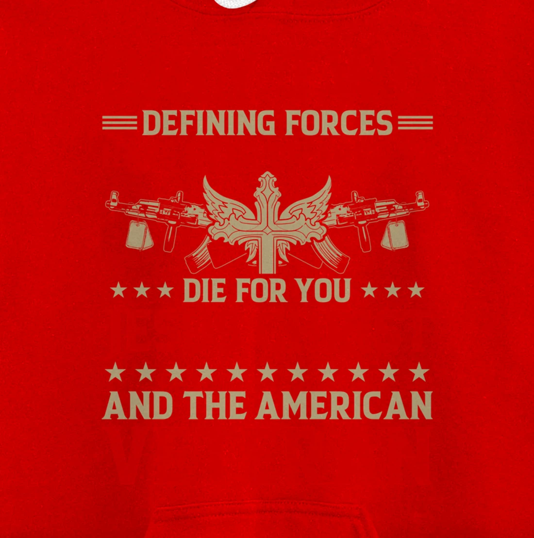 Jesus And The Veteran - Proud Veteran Outfit Pullover Hoodie