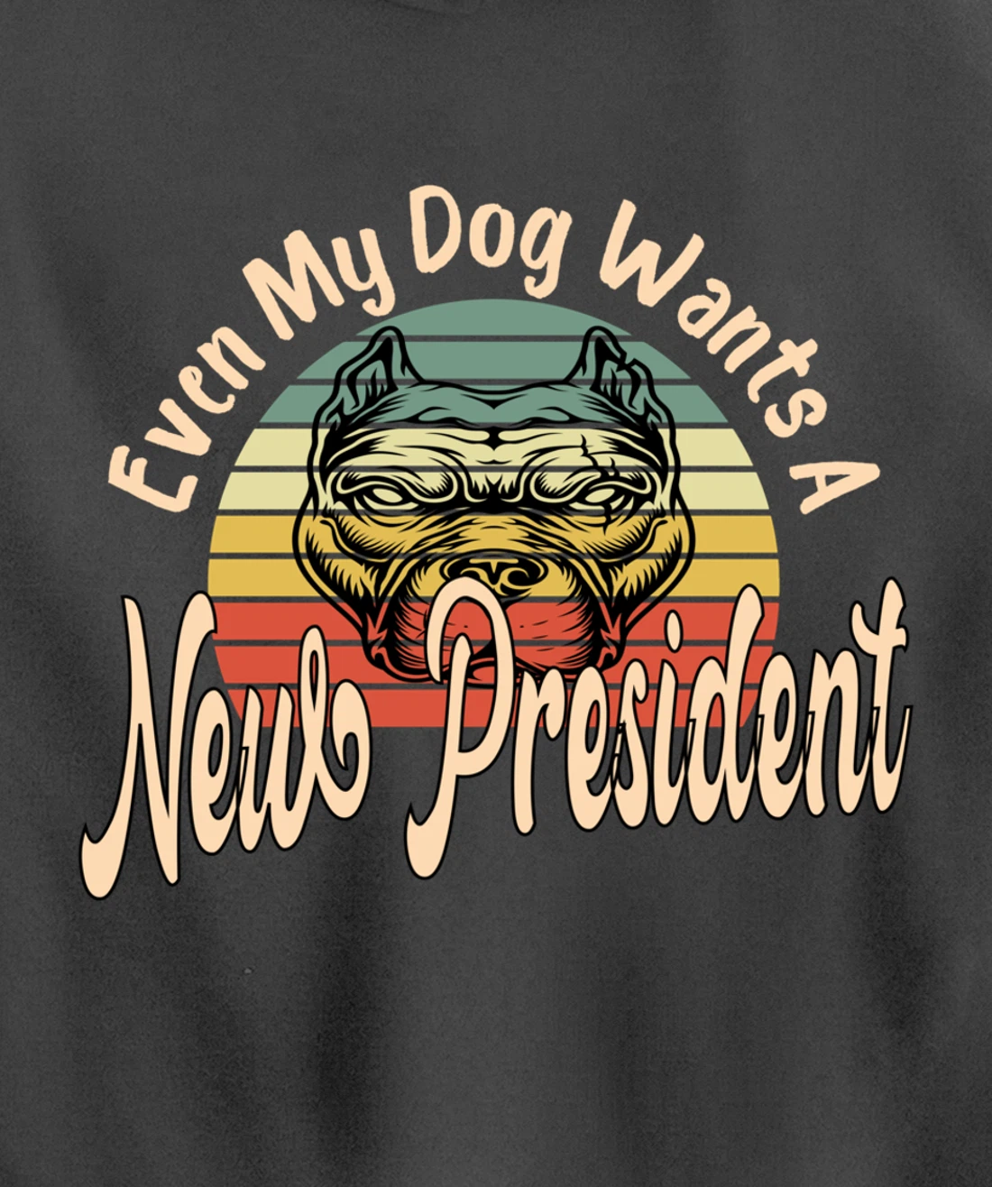 Even My Dog Wants A New President Trump Funny Anti Biden Pullover Hoodie