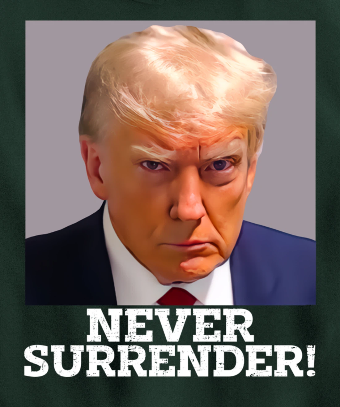 Never Surrender Pro Trump Pullover Hoodie