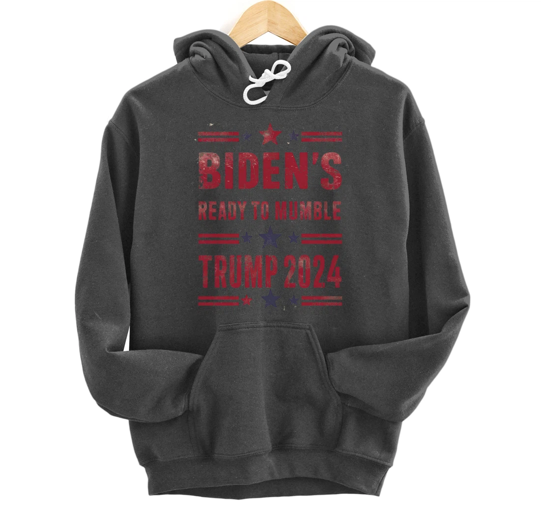 Trump Vs Biden 2024 Presidential Elections Funny Debate Pullover Hoodie