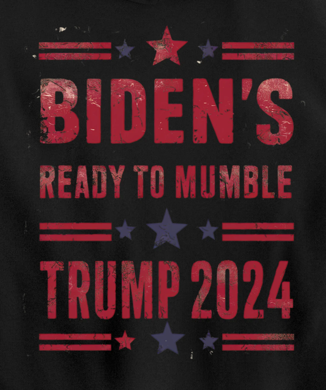 Trump Vs Biden 2024 Presidential Elections Funny Debate Pullover Hoodie