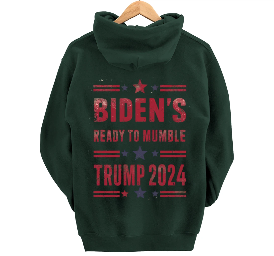 Trump Vs Biden 2024 Presidential Elections Funny Debate Pullover Hoodie