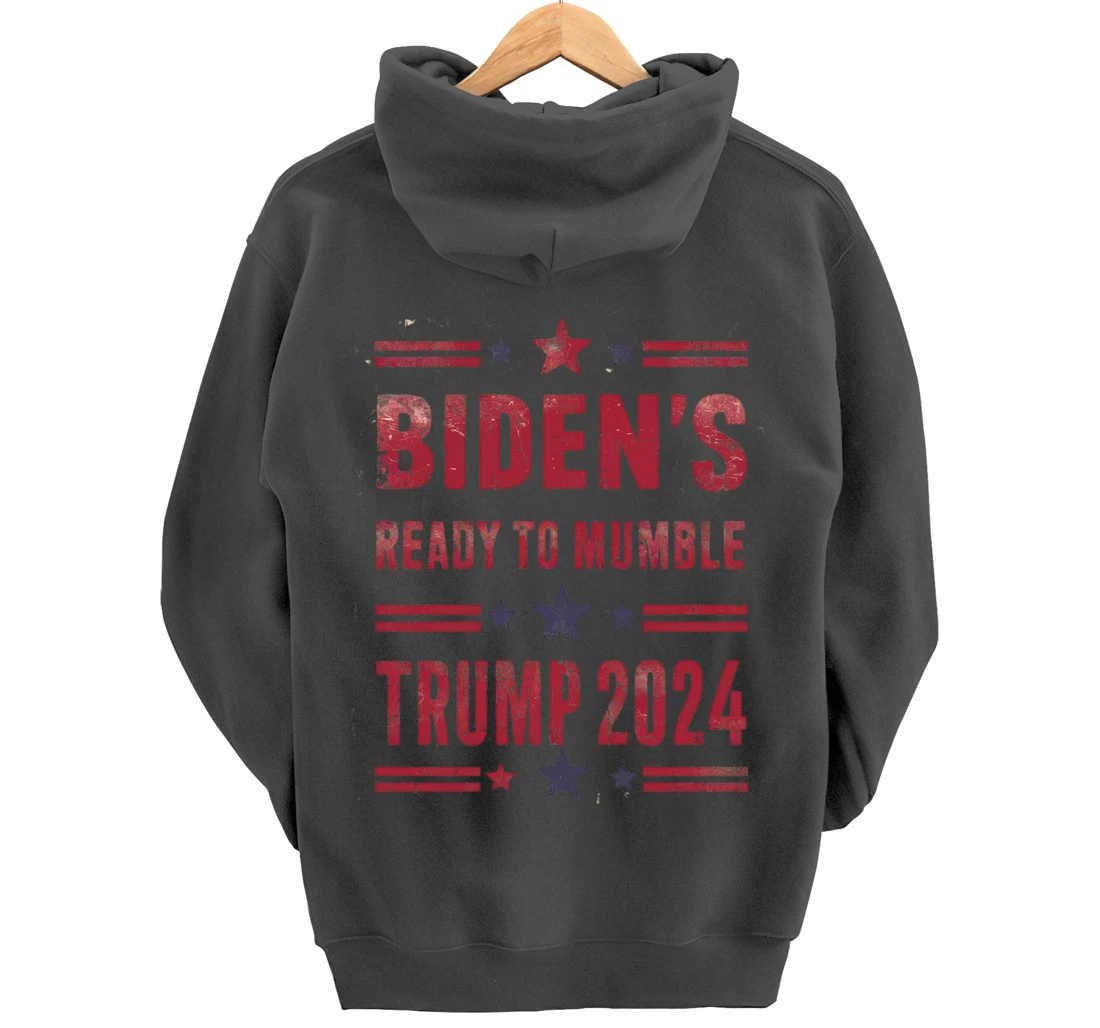 Trump Vs Biden 2024 Presidential Elections Funny Debate Pullover Hoodie