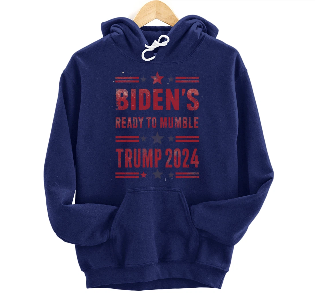 Trump Vs Biden 2024 Presidential Elections Funny Debate Pullover Hoodie