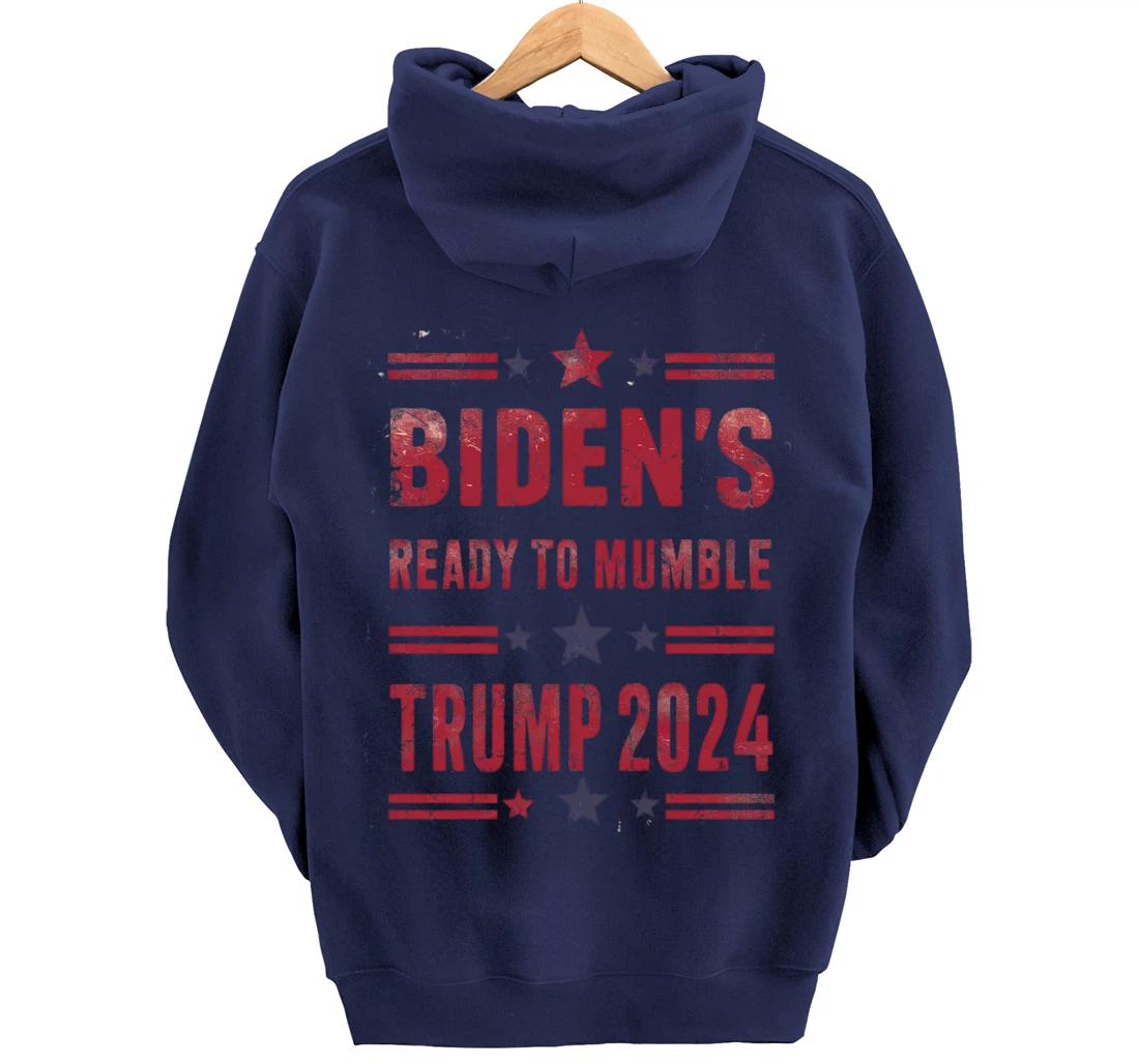 Trump Vs Biden 2024 Presidential Elections Funny Debate Pullover Hoodie