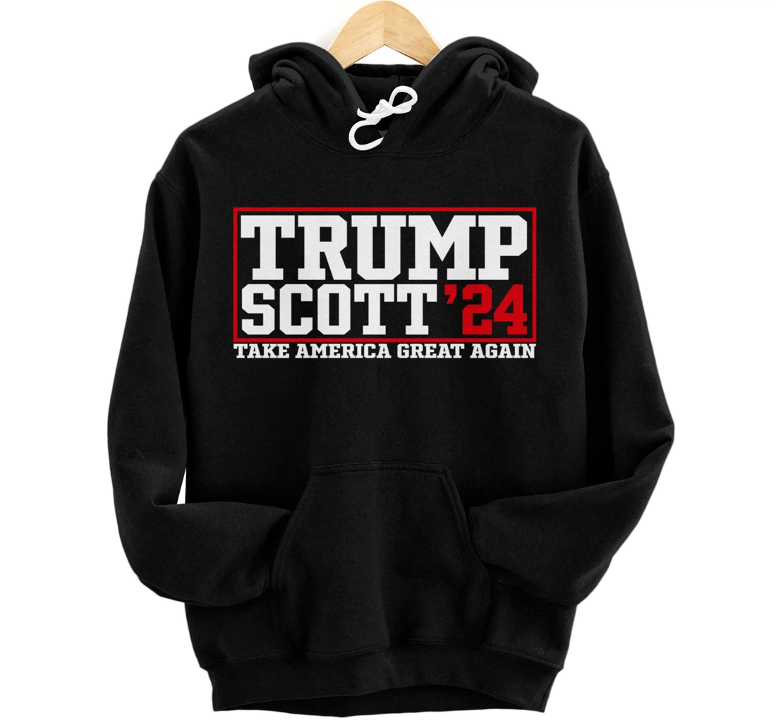 Trump Scott Take America Back Again 2024 President Trump Pullover Hoodie