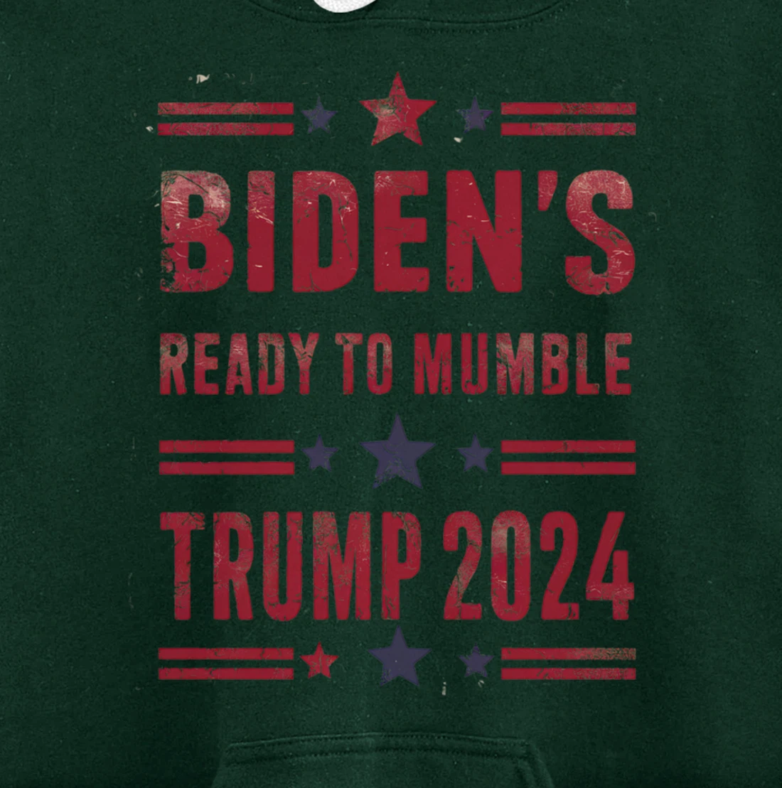 Trump Vs Biden 2024 Presidential Elections Funny Debate Pullover Hoodie